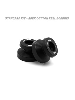 Slidery wahacza R&G Racing Yamaha (wybane modele) z rolkami APEX Cotton Reels czarne