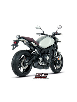 Pełny układ wydechowy 3-1, SC-Project 70's Conical Stainless Steel [Czarny mat] - Yamaha XSR [16-20]