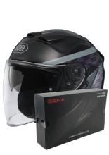 Zestaw: kask otwarty Shoei J-Cruise 3 Acconic TC-2 + dedykowany interkom motocyklowy Sena SRL 3