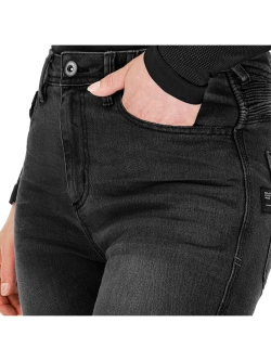 Jeansy motocyklowe damskie Shima Zenith czarne