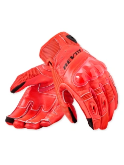 Rękawice motocyklowe REV’IT! Ritmo fluo czerwono-czarne