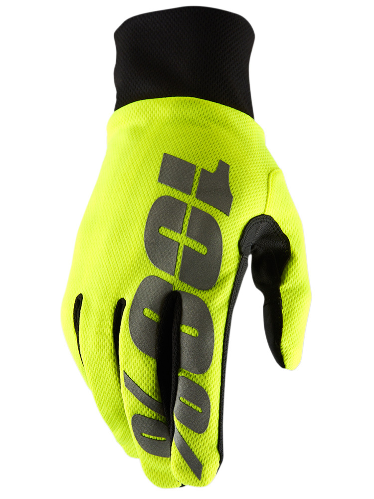 Rękawice cross wodoodporne 100% Hydromatic fluo