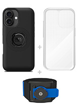 Zestaw do biegania: etui MAG na telefon iPhone 16 (magnetyczne) + wodoodporny pokrowiec MAG + opaska sportowa Quad Lock