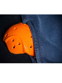 Jeansy motocyklowe damskie Icon MH1000 niebieskie