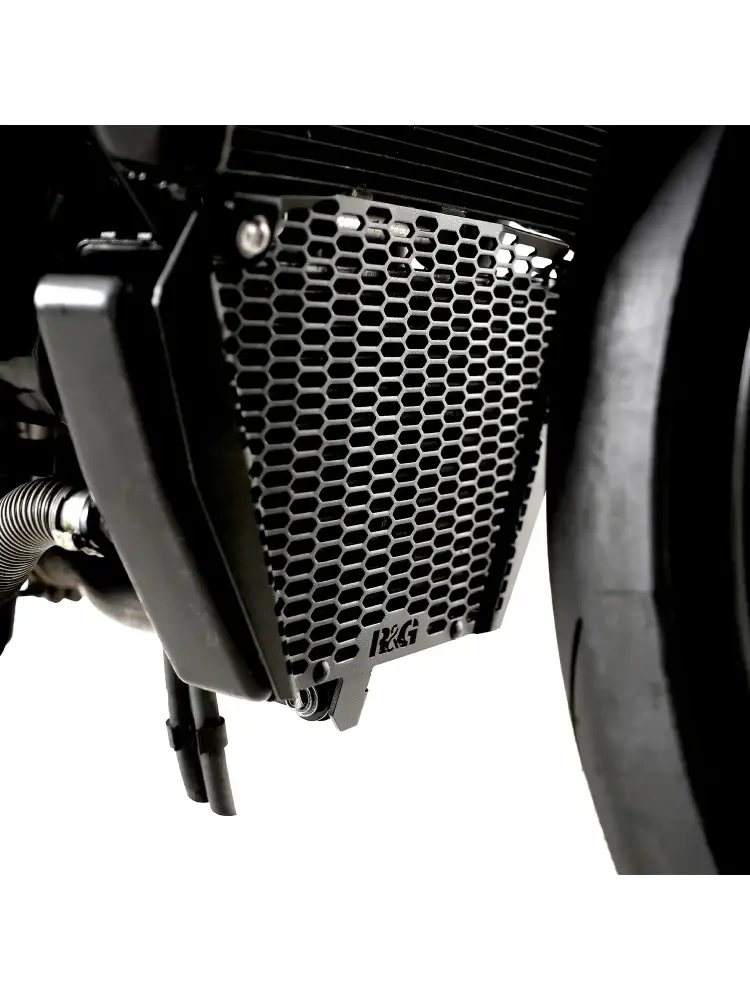 Osłona chłodnicy oleju R&G Racing Pro Aprilia Tuono V4 1100/ Factory (25-) czarna