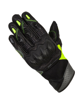 Rękawice motocyklowe damskie Rebelhorn Flux II czarno-fluo żółte