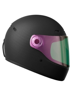 Kask integralny John Doe One Frozen Carbon czarny