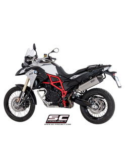 Tłumik SC-Project X-Plorer, Titanium + Carbon (SLIP ON) - BMW F 800 GS - ADVENTURE [16-18]