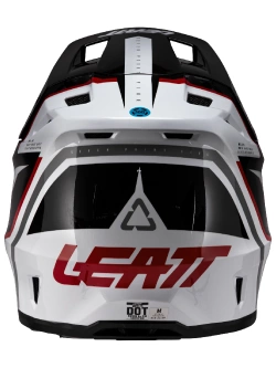 Kask enduro Leatt Moto 7.5 V25 czarno-szaro-czerwony z goglami czarno-czerwonymi