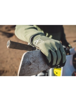 Rękawice cross Klim XC Pro zielono-czarne