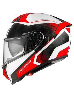 Kask integralny Premier Evoluzione DK2 biało-czerwono-czarny
