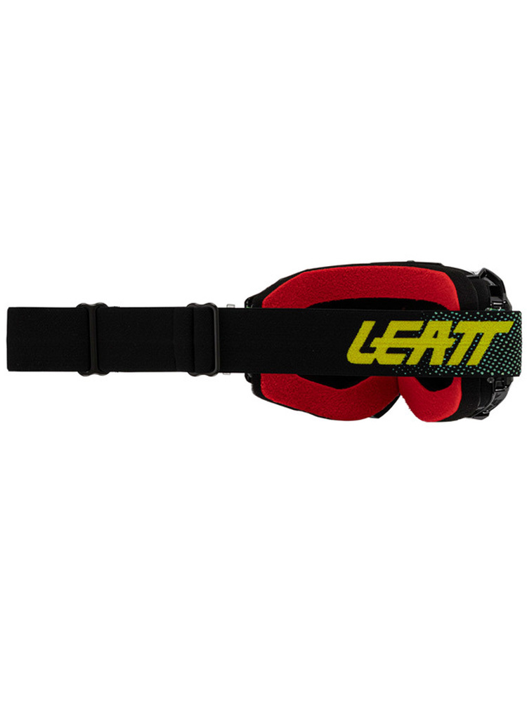 Gogle motocyklowe z lustrzaną srebrną szybą Leatt Velocity 4.5 Iriz 50 czarno-zielone