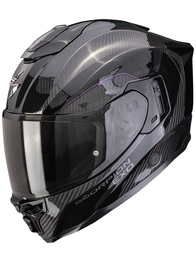 Kask integralny Scorpion EXO-1500 CARBON AIR Mundi czarno-fioletowy