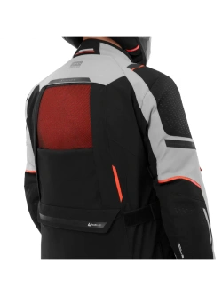 Kurtka motocyklowa tekstylna Shima Hero 3.0 G2 szaro-czerwona