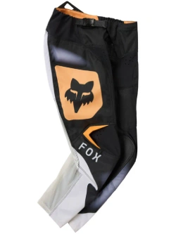 Spodnie cross dziecięce Fox 180 Noble czarno-biało-pomarańczowe