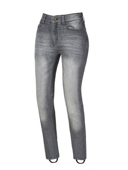 Jeansy motocyklowe damskie Seca Trinity Cor szare