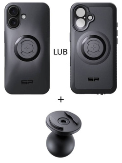 Zestaw: etui na telefon iPhone 16 + uchwyt kulowy Pro SPC+ SP Connect