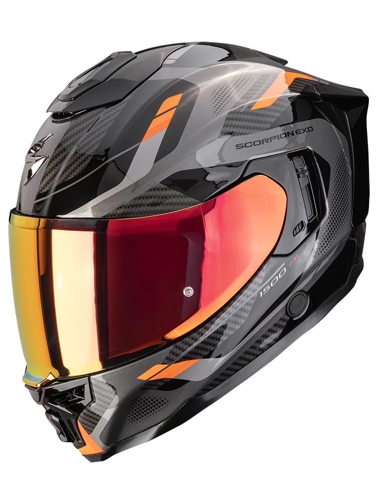 Kask integralny Scorpion EXO-1500 AIR Sleek czarno-pomarańczowy