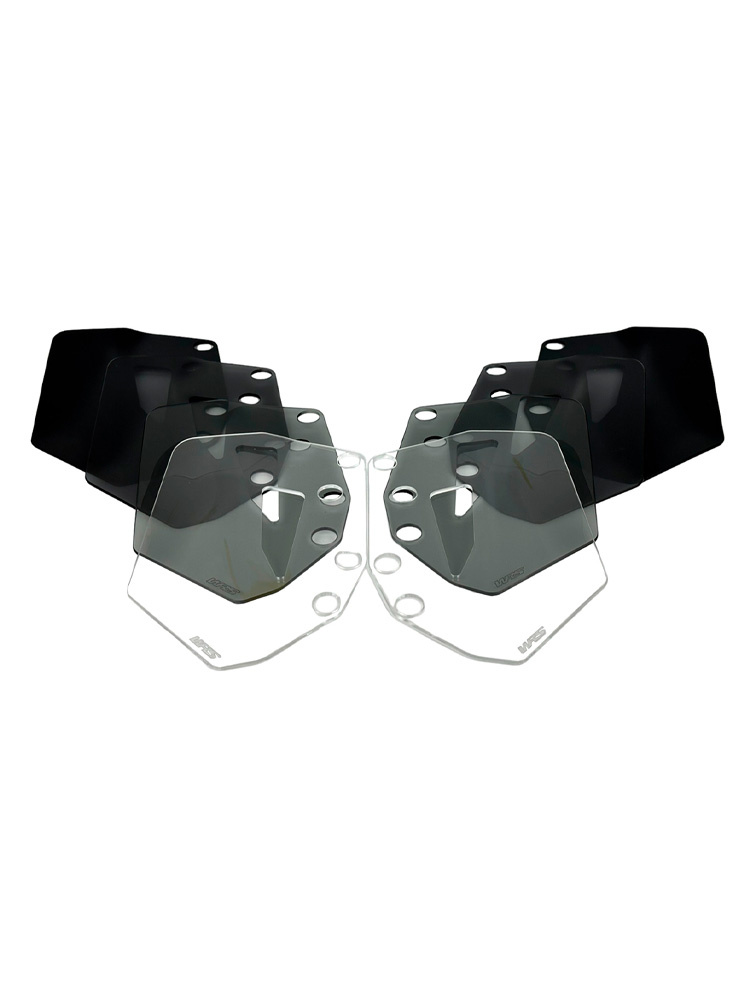 Deflektory motocyklowe WRS do szyby motocyklowej montowanej do BMW R 1300 GS (23-)/ Adventure (24-) przezroczyste