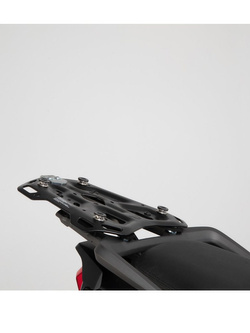 Zestaw: kufer centralny srebrny TRAX ADV + stelaż Adventure-rack SW-Motech TRIUMPH Tiger 1200 XCa / XCx/ XR / XRt / XRx (17-) [pojemność 38 L]