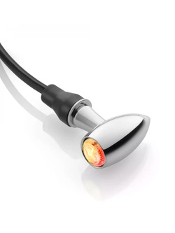 Kierunkowskaz motocyklowy Rizoma Club S (1 sztuka w zestawie) srebrny