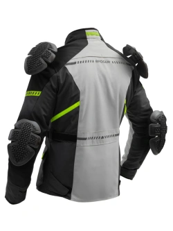 Kurtka motocyklowa tekstylna Broger Overland czarno-fluo-szara