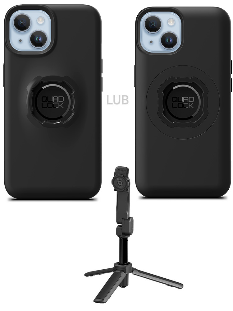 Zestaw: etui na telefon iPhone 14 oraz statyw/ selfie stick Quad Lock