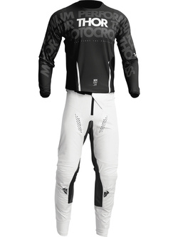 Bluza enduro Thor Pulse Mono czarno-biała