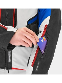 Kurtka motocyklowa tekstylna Shima Dune czarno-niebieska