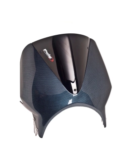 Półowiewka motocyklowa PUIG Vison Honda CB 600 F Hornet (03-04) stylizowana na carbon z czarną szybą