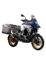 Zestaw: kufry boczne aluminiowe srebrne Zega Pro + stelaże czarne Touratech BMW R 1300 GS Adventure (24-) [poj.: 31+31l]