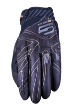 Rękawice motocyklowe Five RS3 Evo Graphics Union Jack czarno-złote