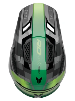 Kask enduro Thor Fleet szaro-zielony