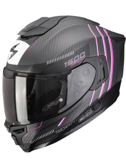 Kask integralny Scorpion EXO-1500 CARBON AIR Zity czarno-różowy matowy