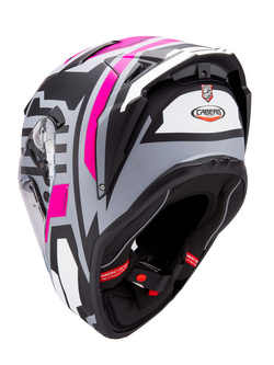 Kask integralny Caberg Drift Evo II Horizon czarno-szaro-różowy