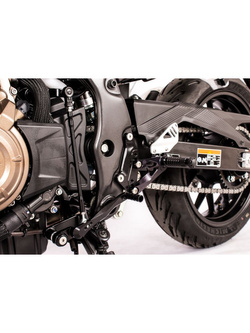 Zestaw regulowanych podnóżków z dźwigniami GILLES FXR-H04-B Honda (wybrane modele) czarny