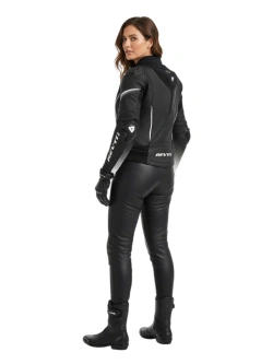 Kurtka motocyklowa damska skórzana REV’IT! Xena 4 Pro czarno-biała