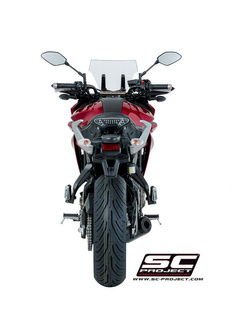 Pełny system 2-1 z tłumikiem stożkowym Black Edition SC-Project do Yamaha TRACER 700 [16-17]