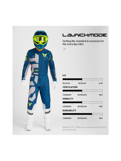 Bluza enduro Thor Launchmode Forge niebieska