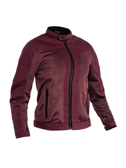 Kurtka motocyklowa tekstylna damska John Doe Aero Mesh bordowa
