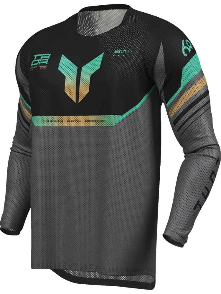 Bluza enduro Thor Launchmode Air Raptor czarno-szara