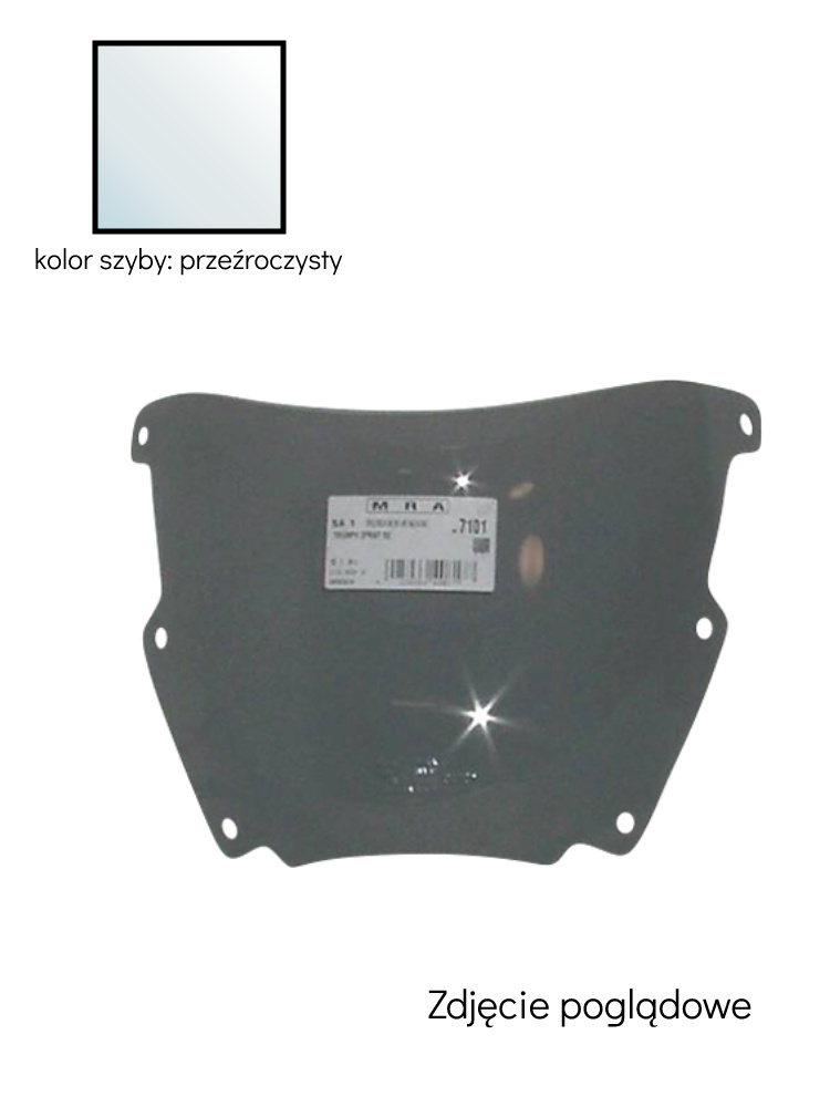 Szyba motocyklowa MRA Spoiler "S" Triumph Sprint RS (wszystkie roczniki) przeźroczysta