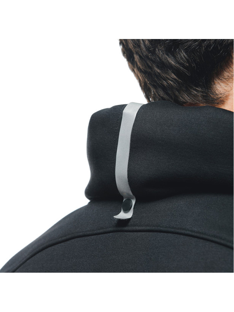 Bluza motocyklowa z kapturem Dainese Daemon-X Safety zapinana na zamek, czarno-biała