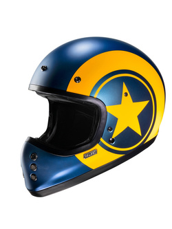 Kask integralny HJC V60 Nyx niebiesko-żółty
