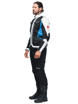 Kurtka motocyklowa tekstylna Dainese Desert Tex szaro-czarno-niebieska