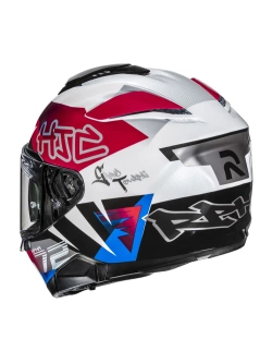 Kask integralny HJC RPHA 72 Goldy biało-czerwony