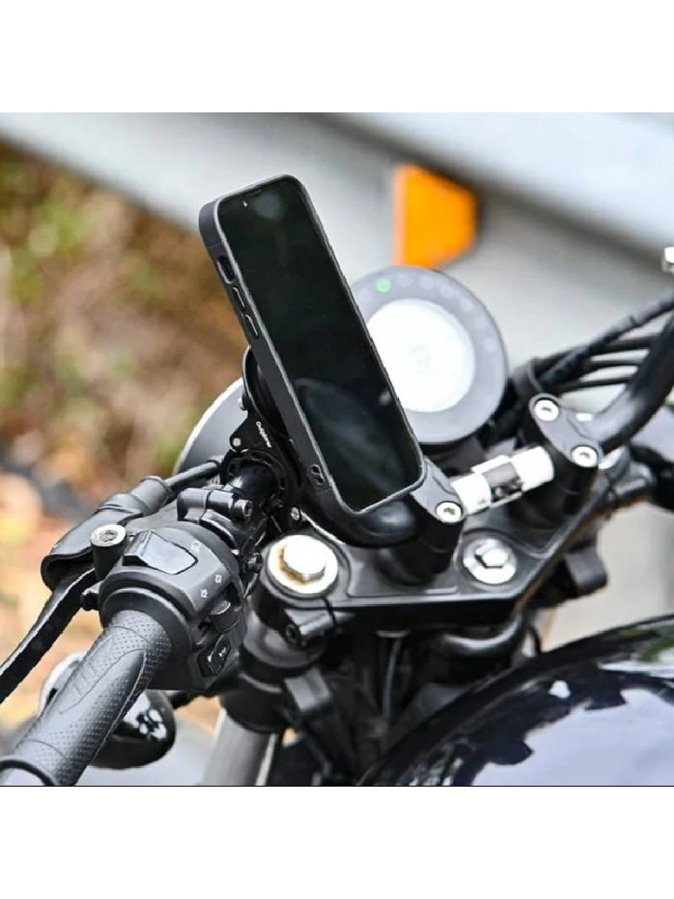 Uchwyt na telefon Outplorer QM01 Launch mocowany na kierownicę, z systemem amortyzacji