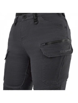 Jeansy motocyklowe damskie Shima Giro 3.0 szare
