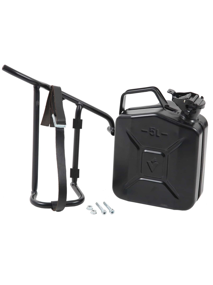 Kanister Hepco&Becker z uchwytem Cutout na lewą stronę do Moto Guzzi V9 Roamer (16-) 4 litry czarny