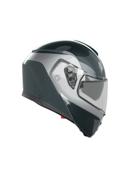 Kask szczękowy AGV Streetmodular Levico szaro-srebrny